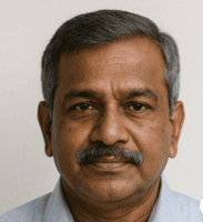 Bangalore hospital representative giving feedback for UPS rental service